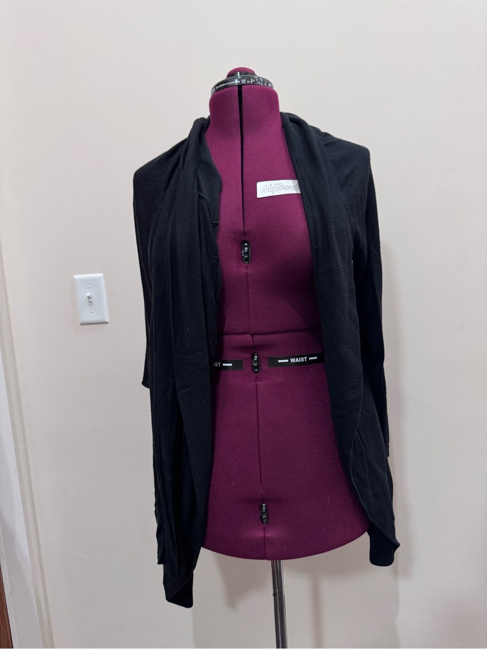 Mossimo Supply Co. Black Open-Front Blazer-Style Cardigan